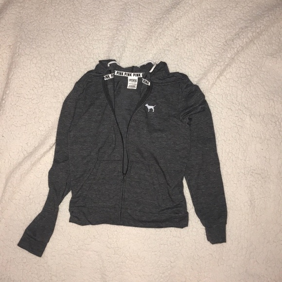 PINK Hooded Zip Up Jacket - Picture 3 of 4